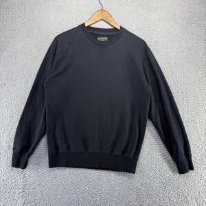 Goodlife Sweatshirt Men's Medium Black Solid Blank Crewneck Jumper Casual Cotton